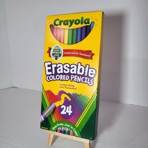 Crayola Erasable Colored Pencils 24‎ Count Washable School Supplies NIB